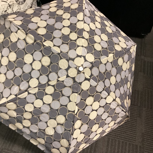 TOTES UMBRELLA BONUS SCARF MIDCENTURY VIBES CIRCLES DESIGN - Picture 2 of 9